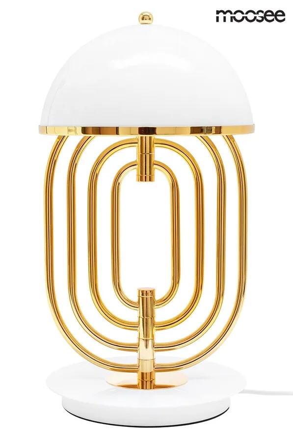 MOOSEE Lampa stołowa BOTTEGA - złoty/biały