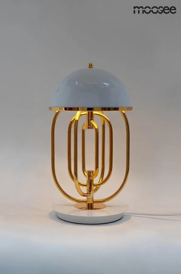 MOOSEE Lampa stołowa BOTTEGA - złoty/biały