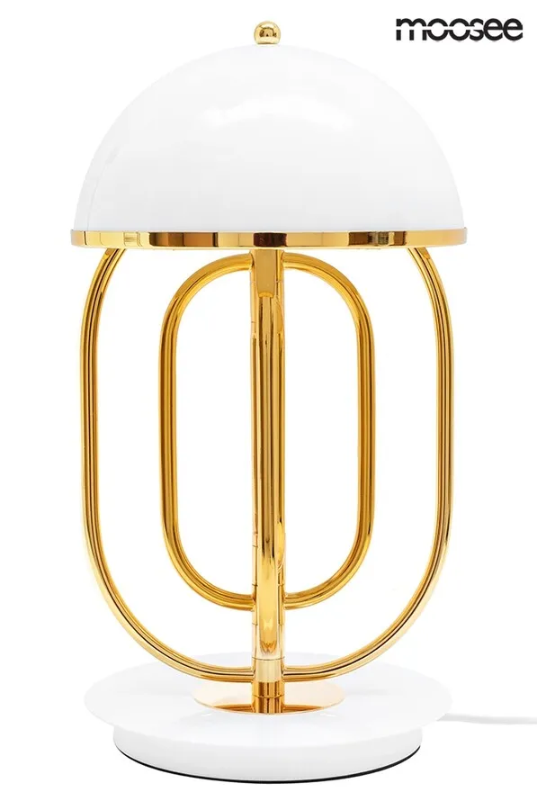 MOOSEE Lampa stołowa BOTTEGA - złoty/biały