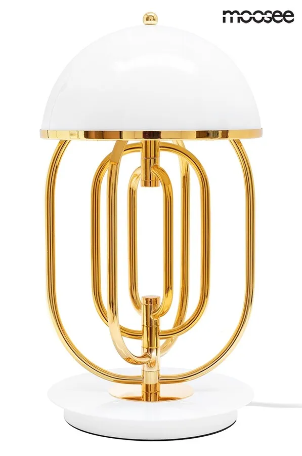 MOOSEE Lampa stołowa BOTTEGA - złoty/biały