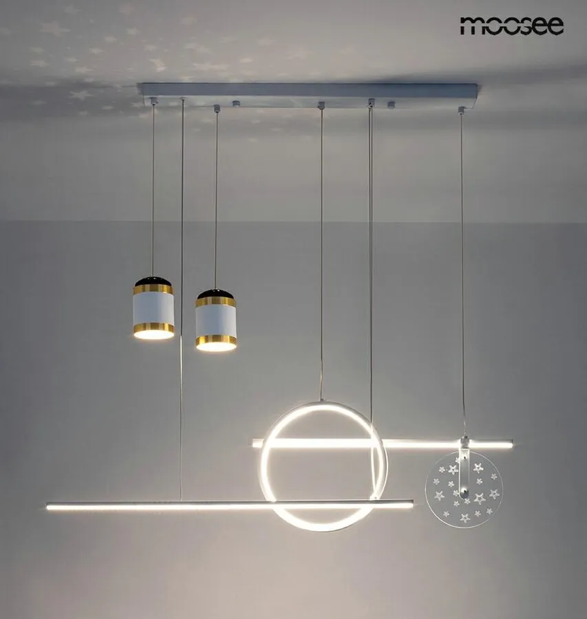 MOOSEE Lampa wisząca STARS - biały