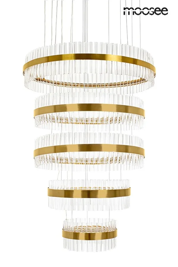 MOOSEE Lampa wisząca GHIA 5 - złoty