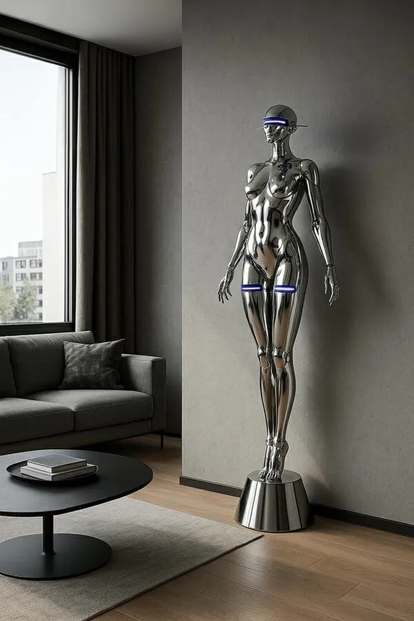 MOOSEE Lampa podłogowa/rzeźba CYBER WOMAN STAND