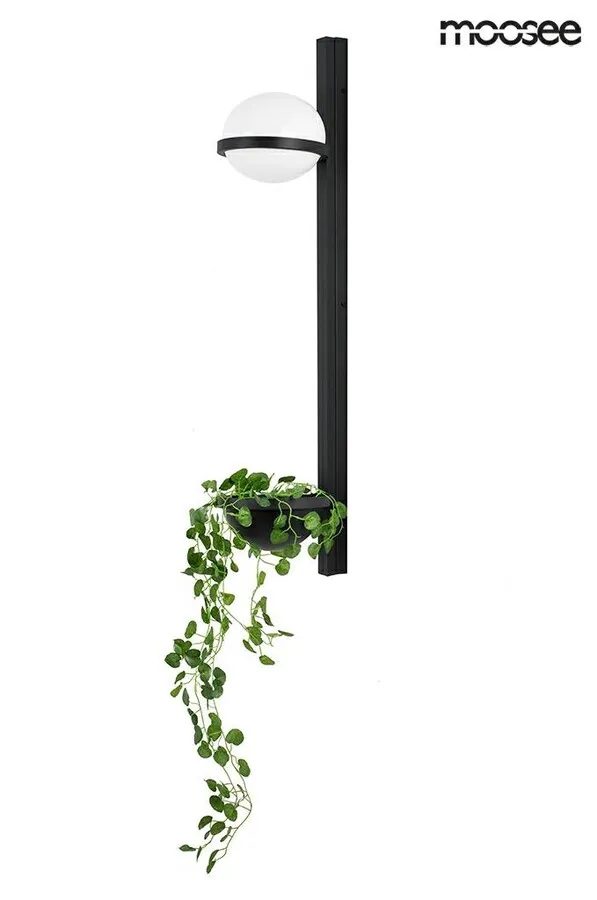 MOOSEE Lampa ścienna PLANT WALL - czarny