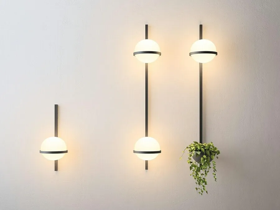 MOOSEE Lampa ścienna PLANT WALL - czarny