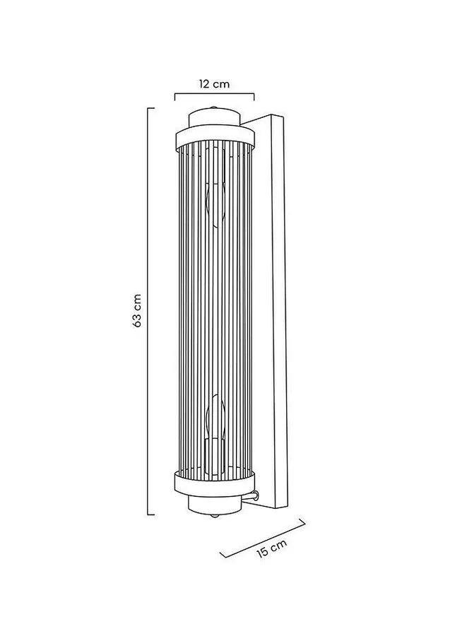 MOOSEE Lampa ścienna COLUMN 60 - srebrny