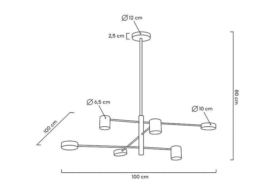 MOOSEE Lampa wisząca PIAZETTA - czarny