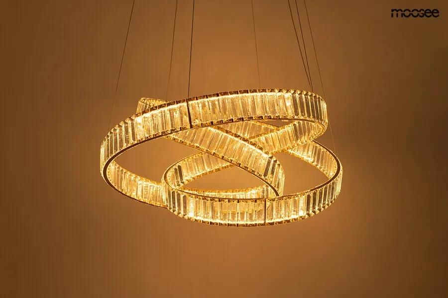 MOOSEE Lampa wisząca WAVE 80 - złoty