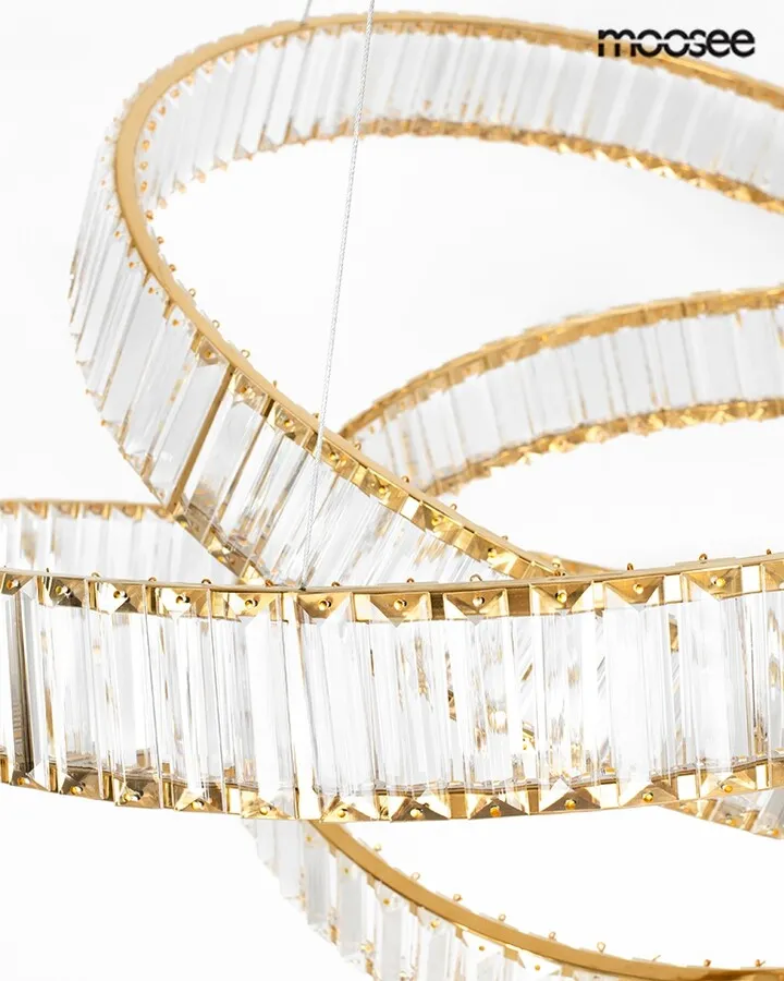 MOOSEE Lampa wisząca WAVE 80 - złoty