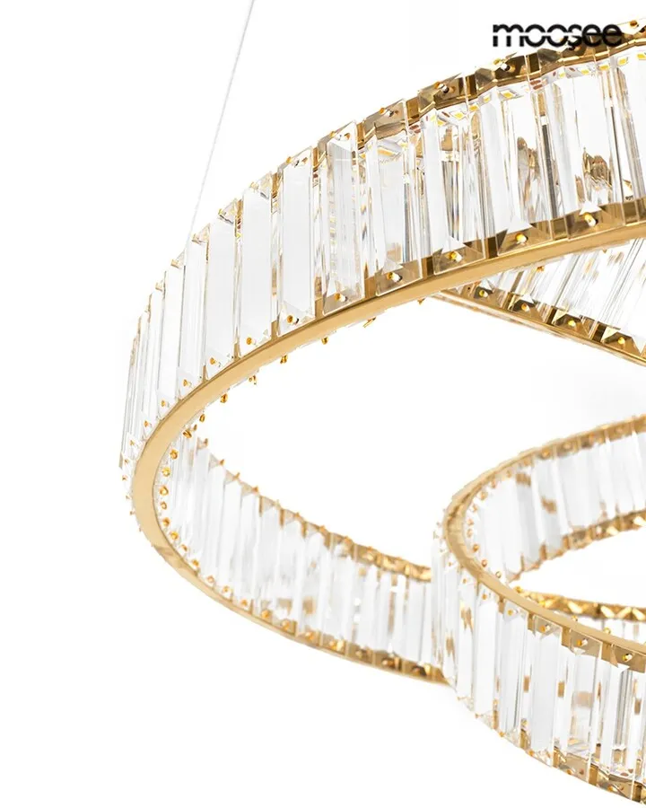 MOOSEE Lampa wisząca WAVE 80 - złoty