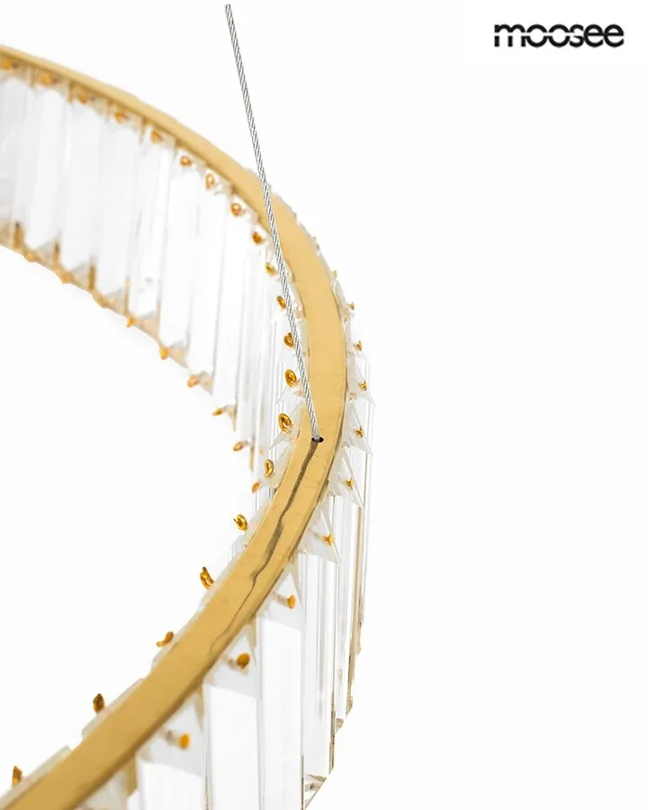 MOOSEE Lampa wisząca WAVE 80 - złoty
