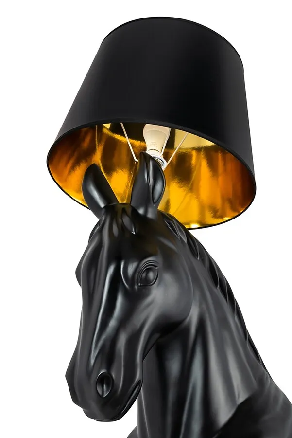MOOSEE Lampa podłogowa KOŃ HORSE STAND M - czarny