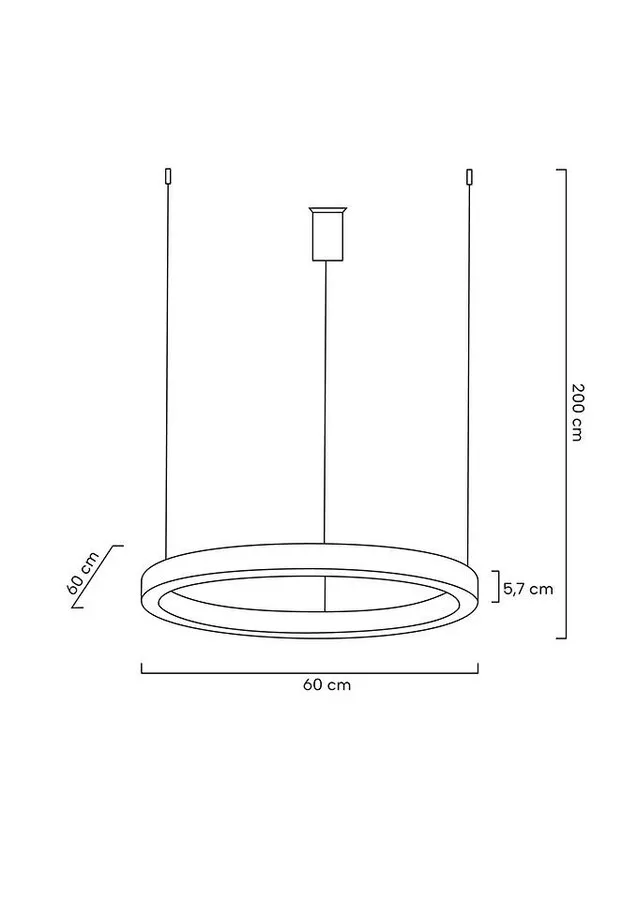 MOOSEE Lampa wisząca RING 60 - złoty