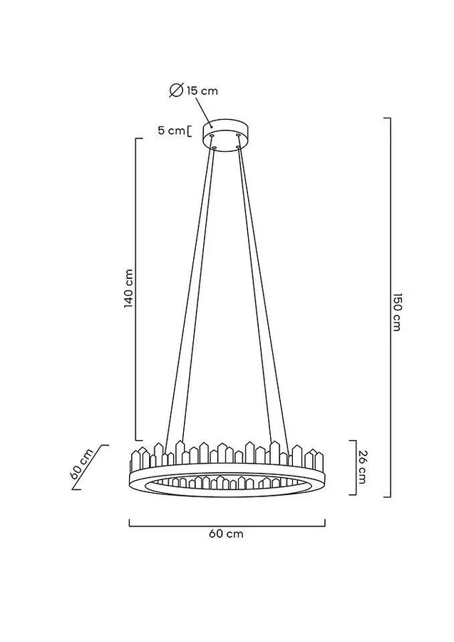 MOOSEE Lampa wisząca NENUFAR - złoty