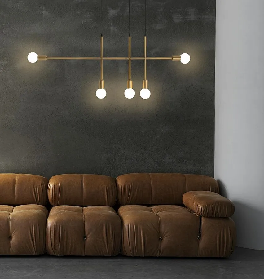 MOOSEE Lampa wisząca RIVA 5 - złoty