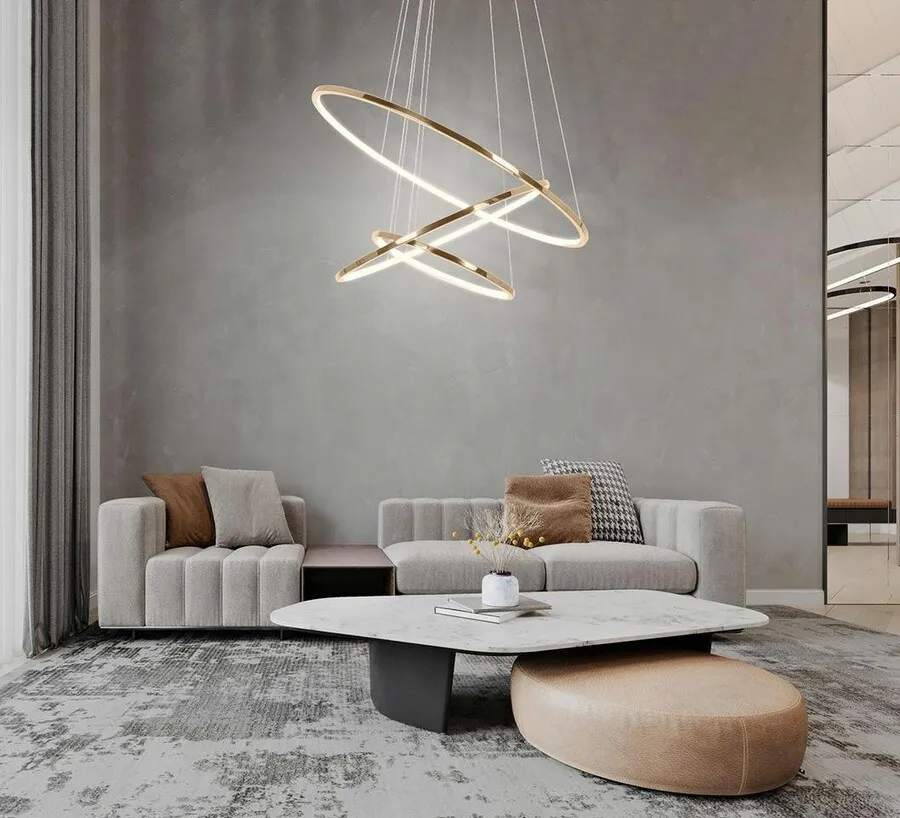 MOOSEE Lampa wisząca RING SLIM S - złoty