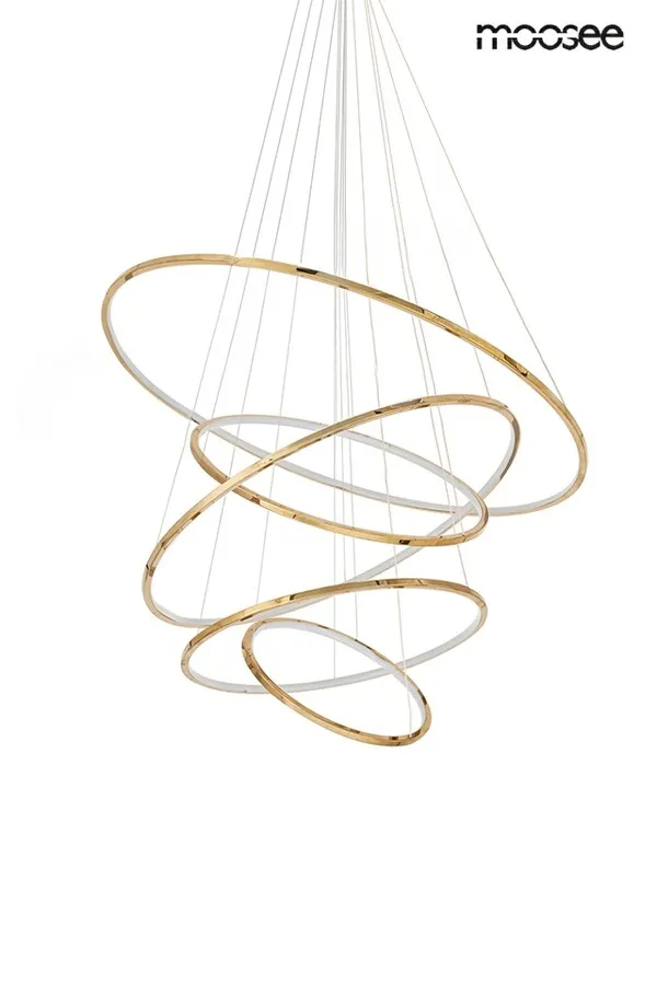 MOOSEE Lampa wisząca RING SLIM L - złoty