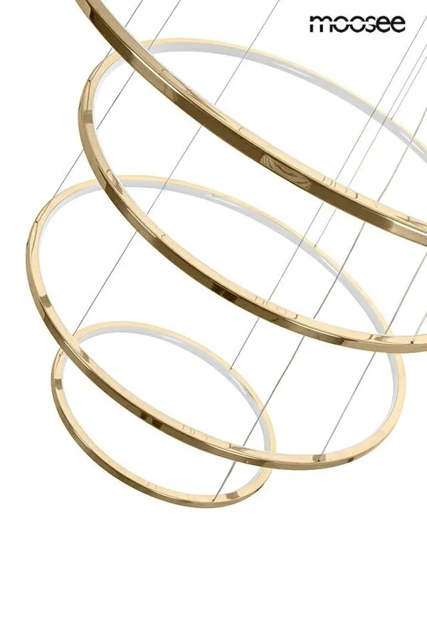 MOOSEE Lampa wisząca RING SLIM L - złoty