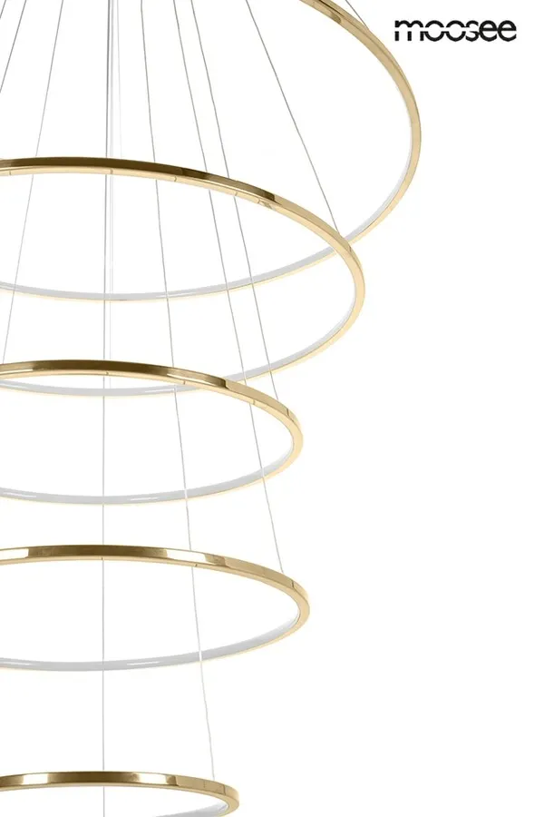 MOOSEE Lampa wisząca RING SLIM L - złoty