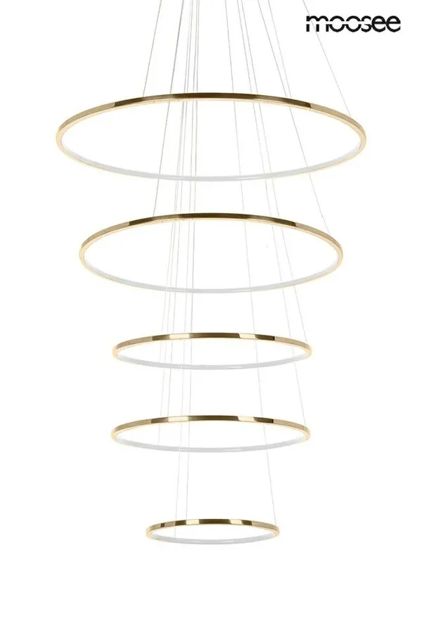 MOOSEE Lampa wisząca RING SLIM L - złoty