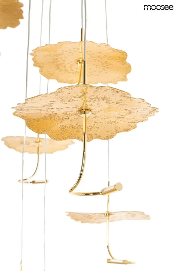 MOOSEE Lampa wisząca LEAFS DISC - złoty