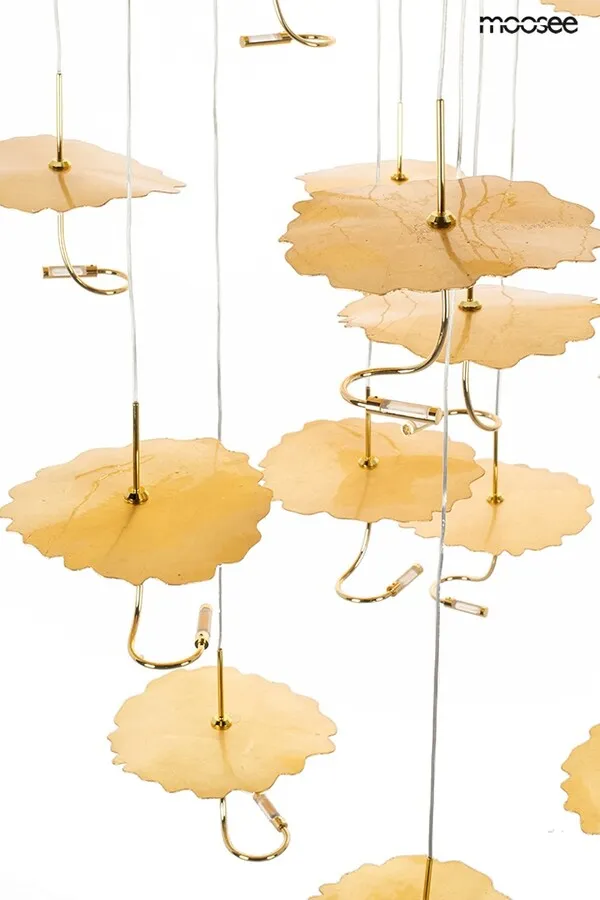 MOOSEE Lampa wisząca LEAFS DISC - złoty