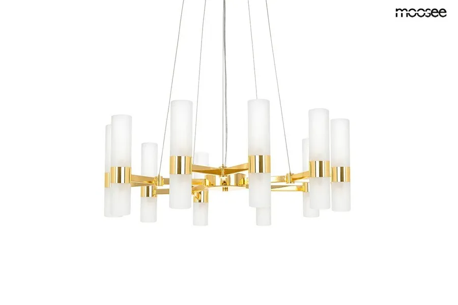 MOOSEE Lampa wisząca TUBS 10 - złoty