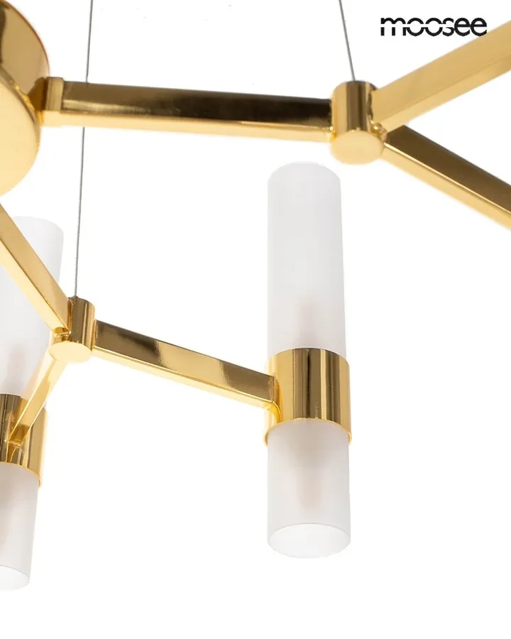 MOOSEE Lampa wisząca TUBS 10 - złoty