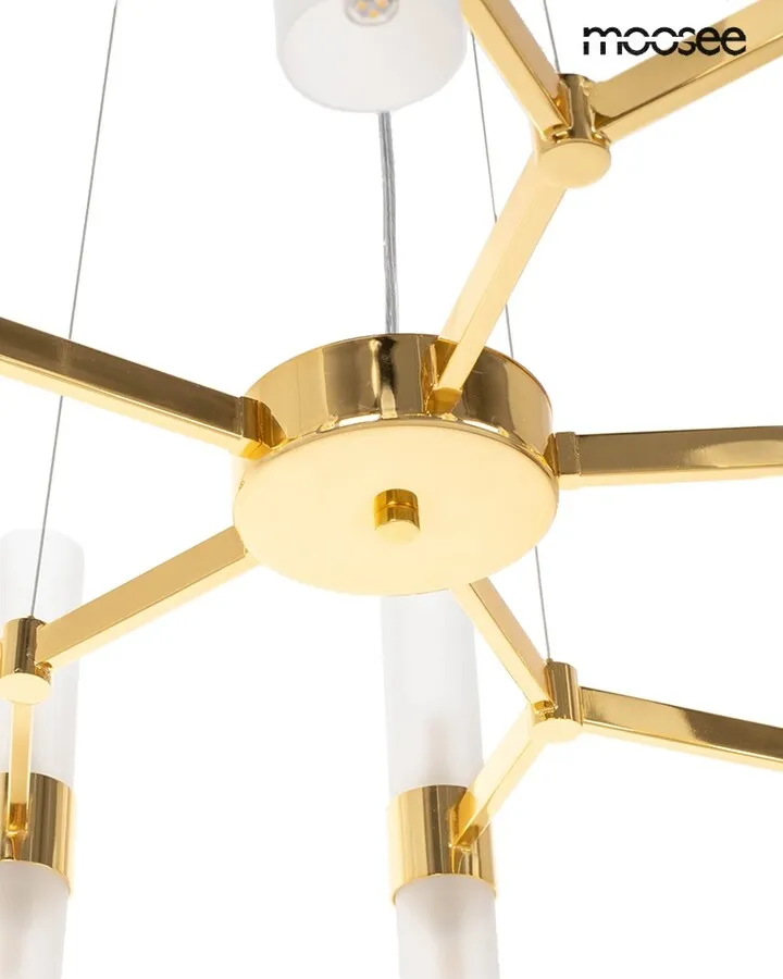 MOOSEE Lampa wisząca TUBS 10 - złoty