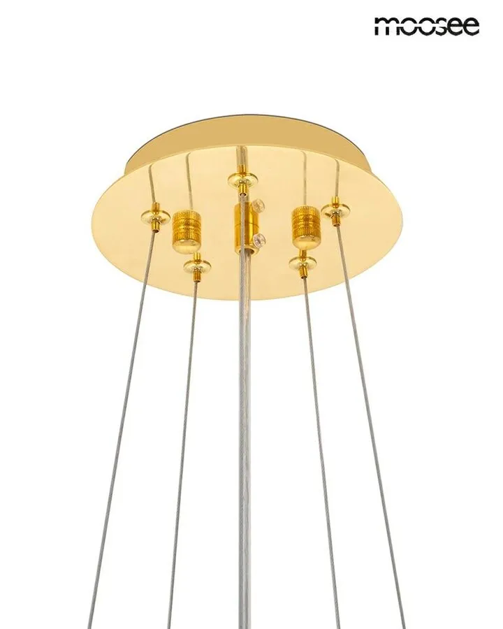 MOOSEE Lampa wisząca TUBS 10 - złoty