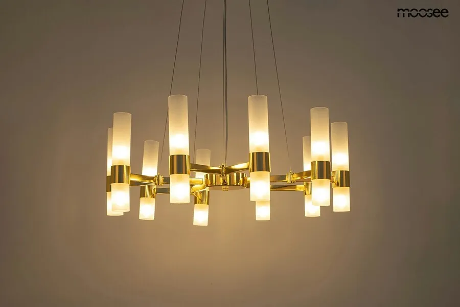 MOOSEE Lampa wisząca TUBS 10 - złoty