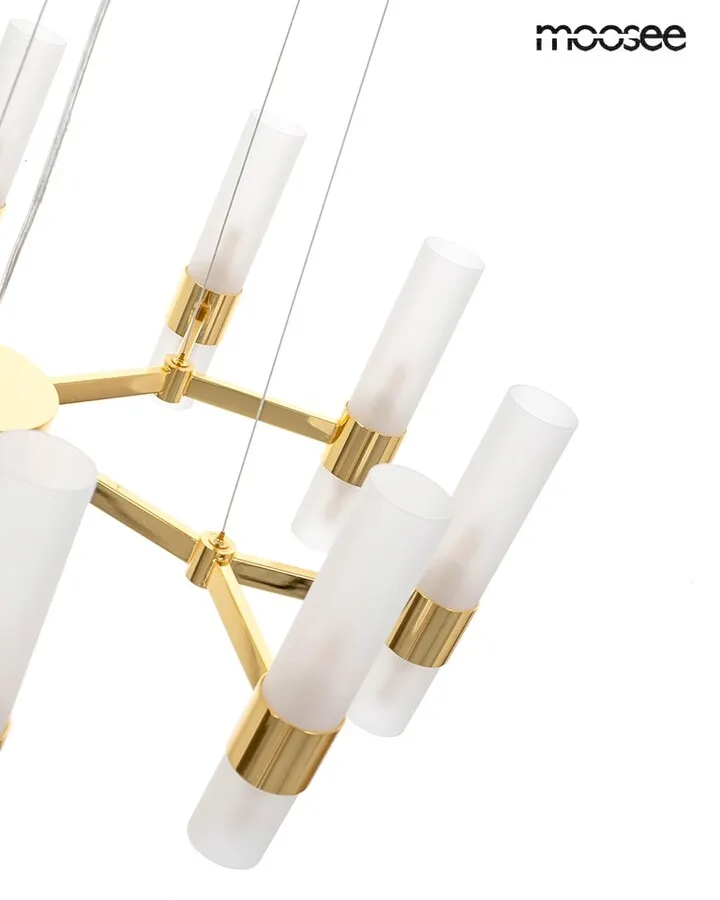 MOOSEE Lampa wisząca TUBS 10 - złoty