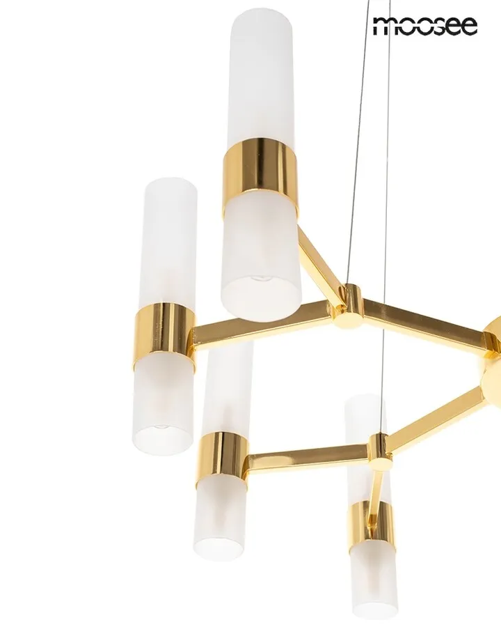 MOOSEE Lampa wisząca TUBS 10 - złoty