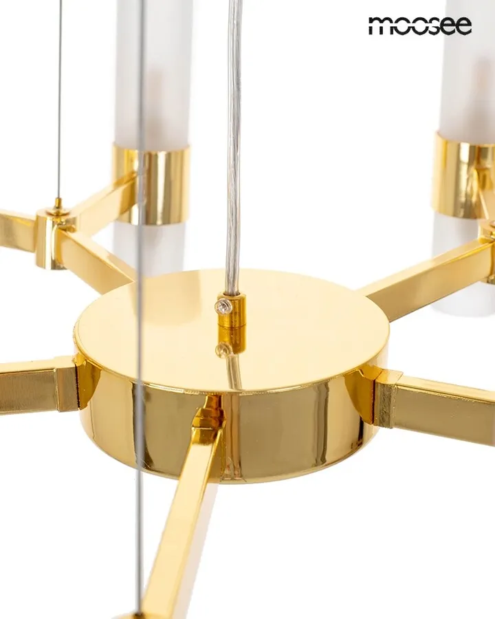 MOOSEE Lampa wisząca TUBS 10 - złoty