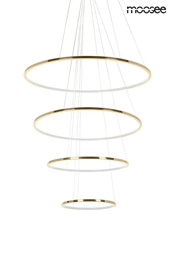 MOOSEE Lampa wisząca RING SLIM M - złoty