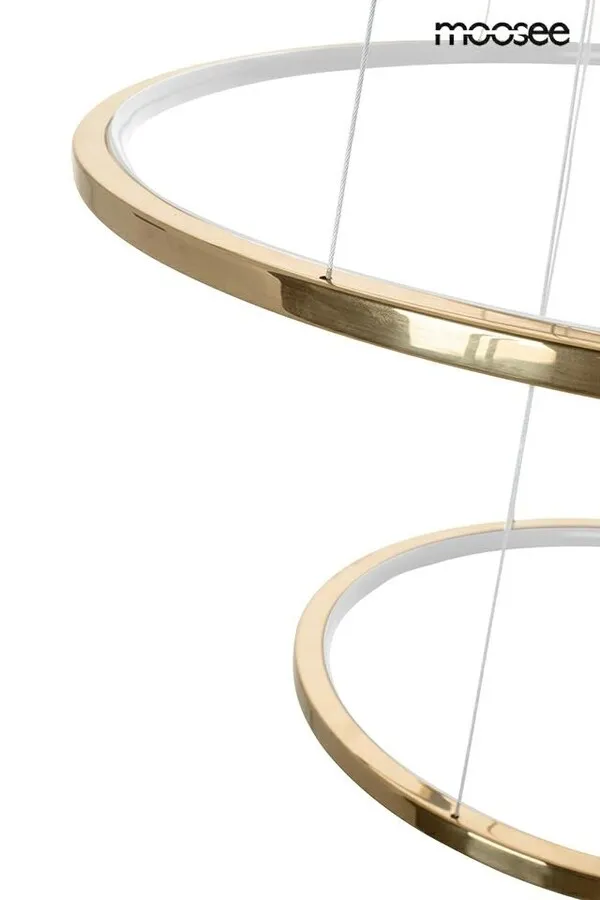 MOOSEE Lampa wisząca RING SLIM M - złoty