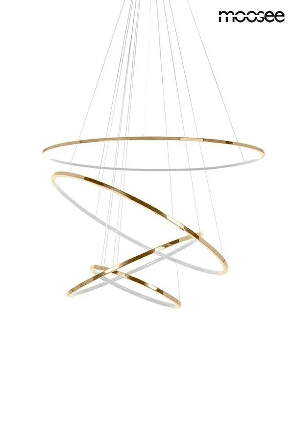 MOOSEE Lampa wisząca RING SLIM M - złoty