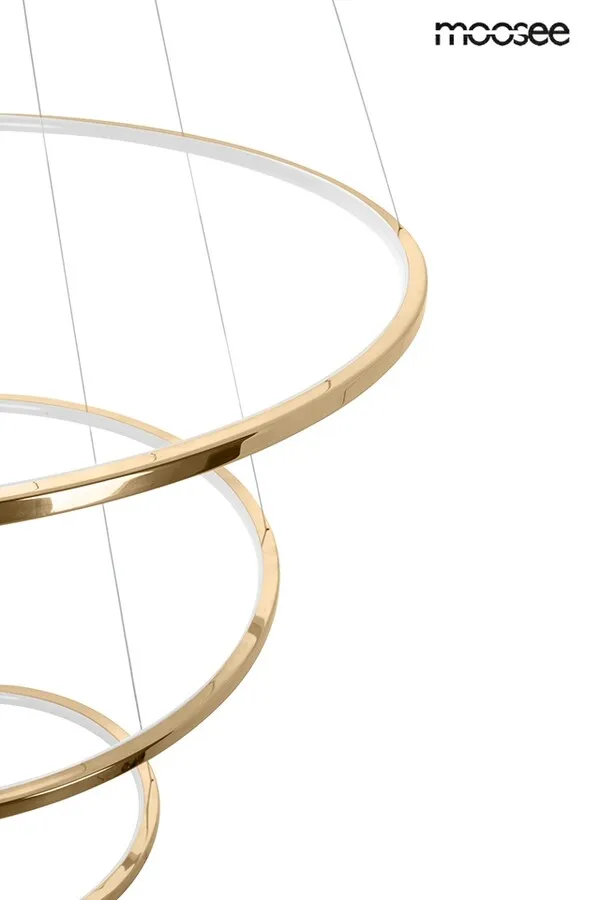 MOOSEE Lampa wisząca RING SLIM M - złoty