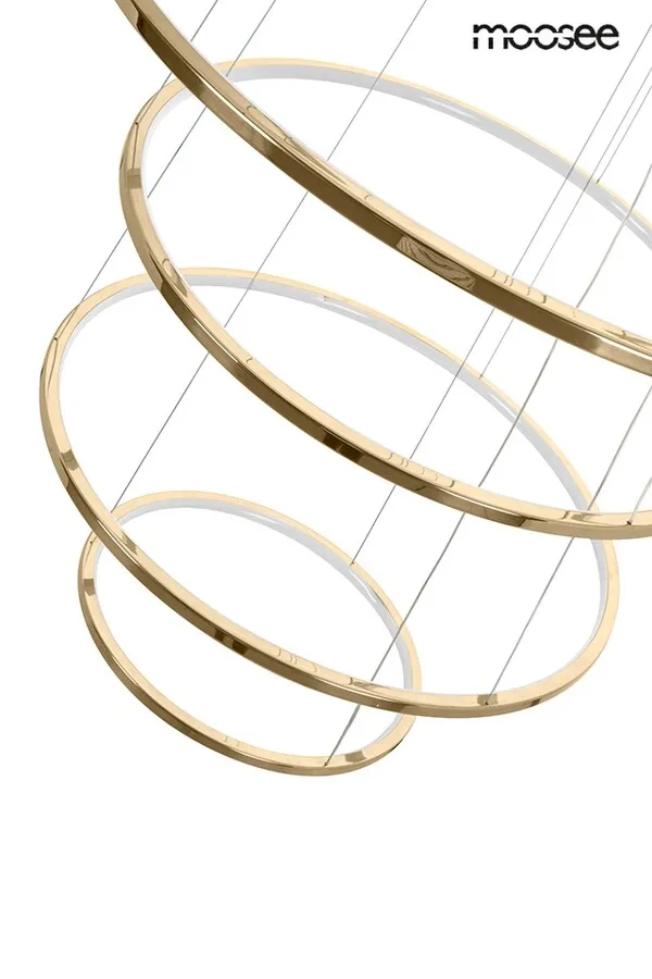 MOOSEE Lampa wisząca RING SLIM M - złoty