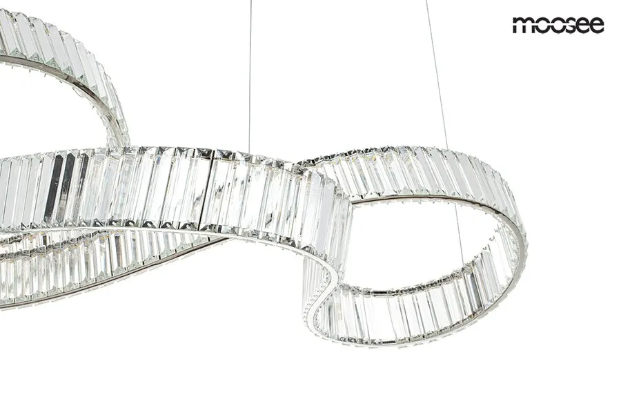 MOOSEE Lampa wisząca WAVE 160B - chrom