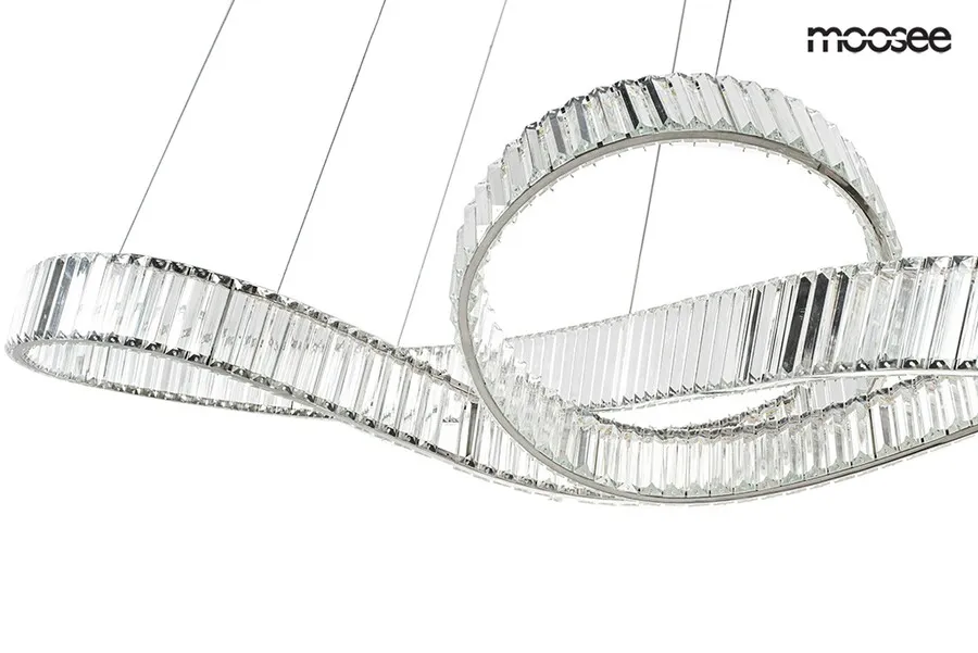 MOOSEE Lampa wisząca WAVE 160B - chrom