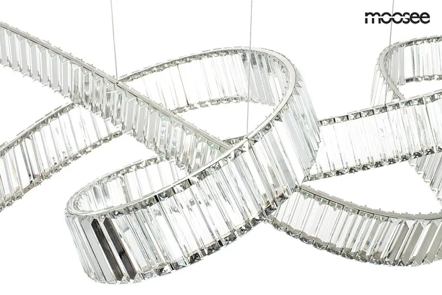 MOOSEE Lampa wisząca WAVE 160B - chrom