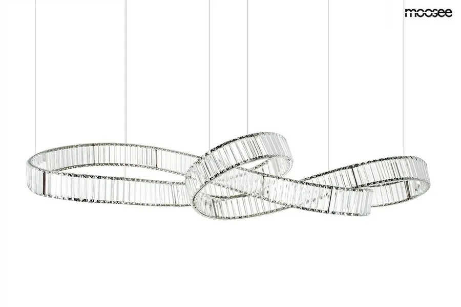 MOOSEE Lampa wisząca WAVE 160B - chrom