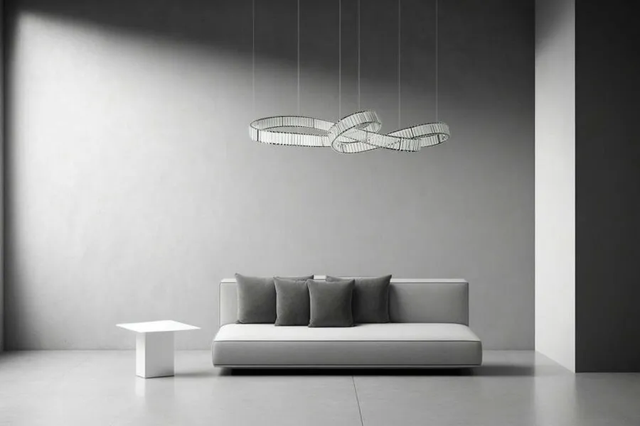 MOOSEE Lampa wisząca WAVE 160B - chrom