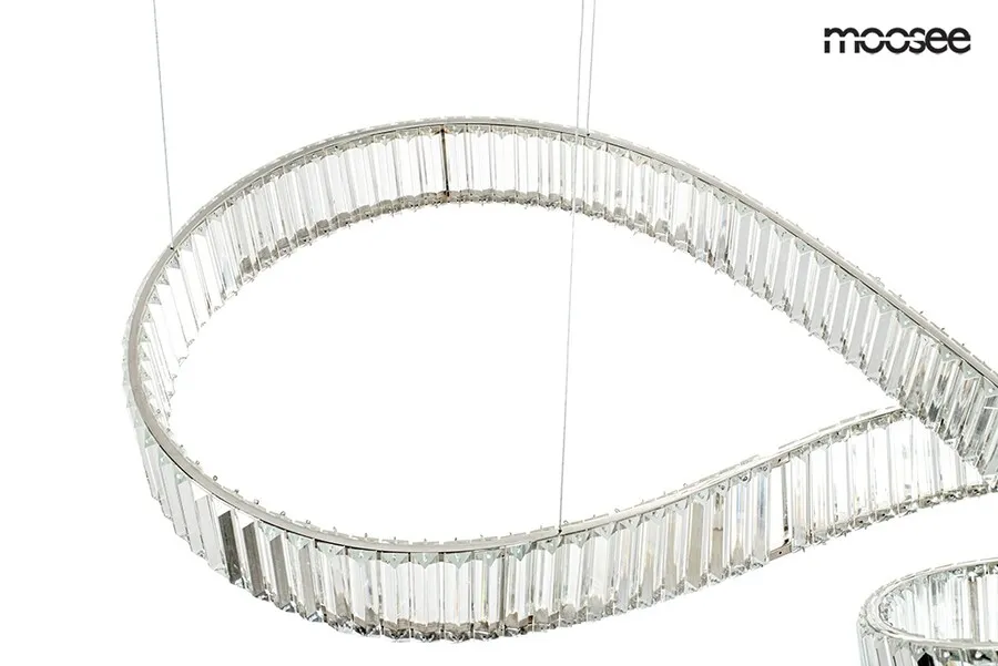 MOOSEE Lampa wisząca WAVE 160B - chrom