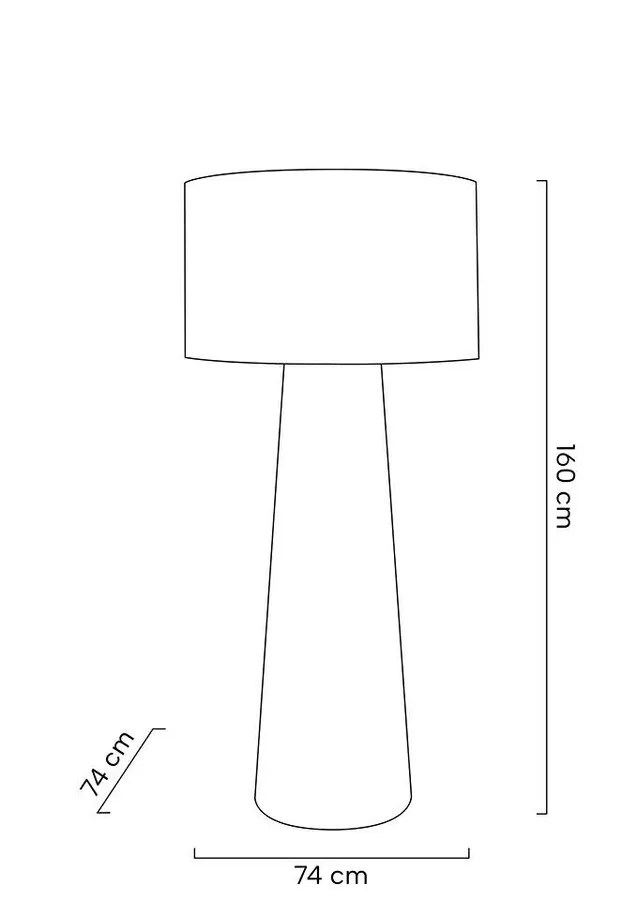 MOOSEE Lampa podłogowa KAS 160 - bialy