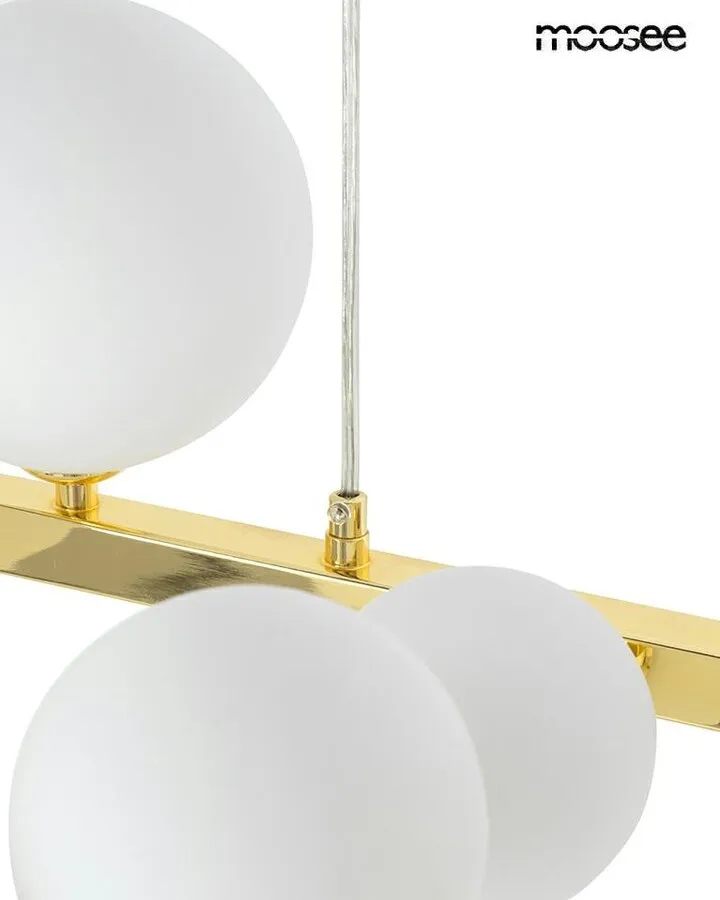 MOOSEE Lampa wisząca ALURE OVAL 120 - złoty/mleczny