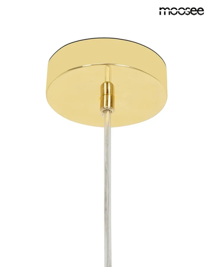 MOOSEE Lampa wisząca ALURE OVAL 120 - złoty/mleczny