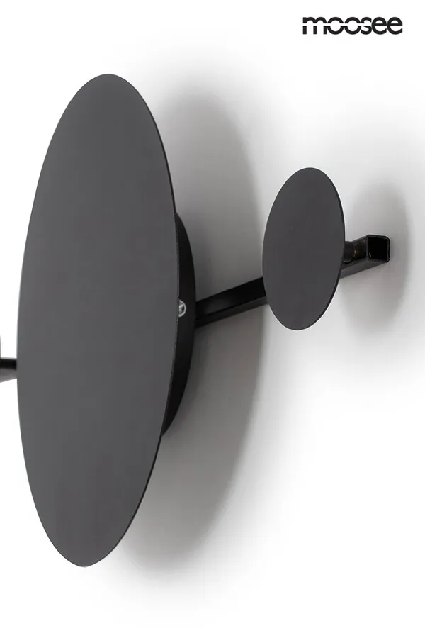 MOOSEE Lampa ścienna SHADOW HANG z wieszakiem - czarny