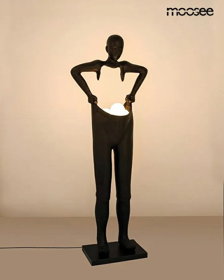 MOOSEE Lampa podłogowa HUMAN HOUDINI - czarny